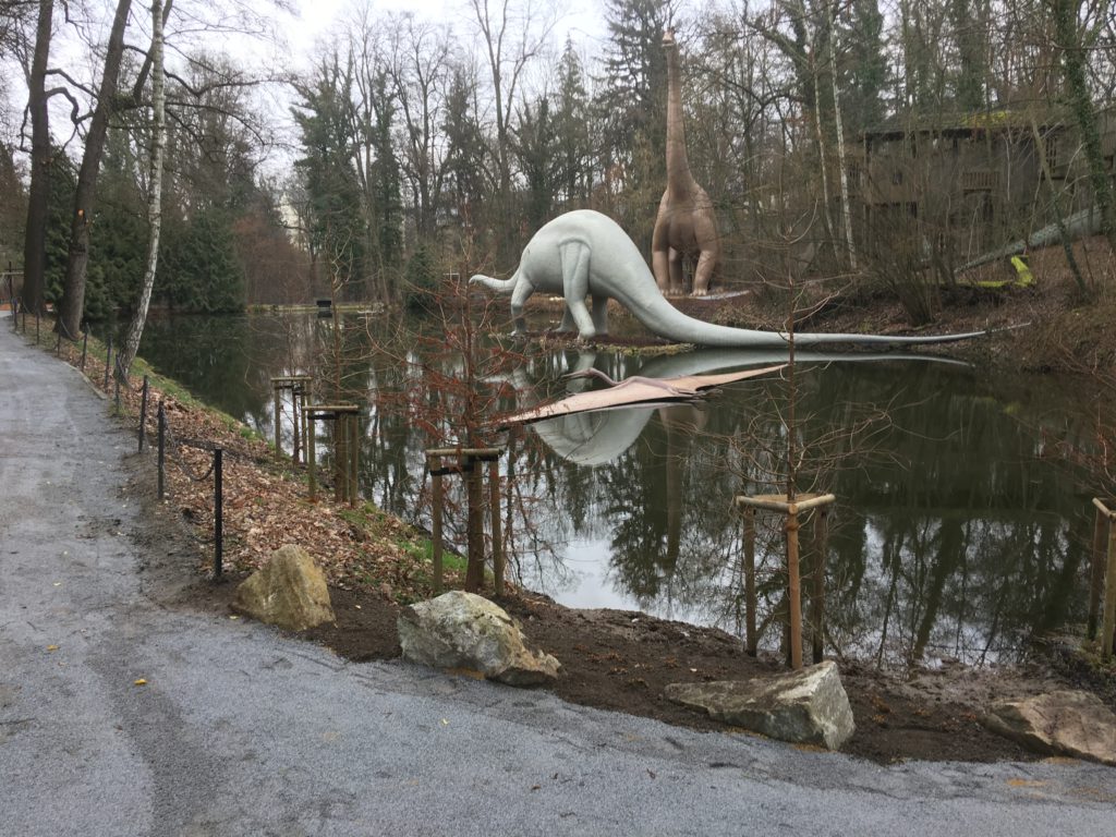 Teichsanierung Saurierpark Kleinwelka